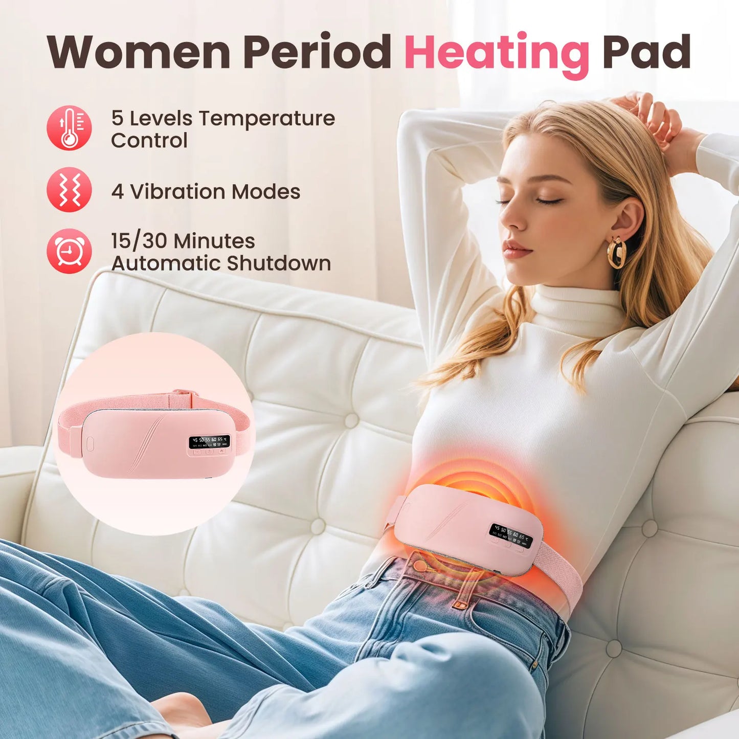 🩸 CrampEase Pro™ Smart Relief for Period Discomfort