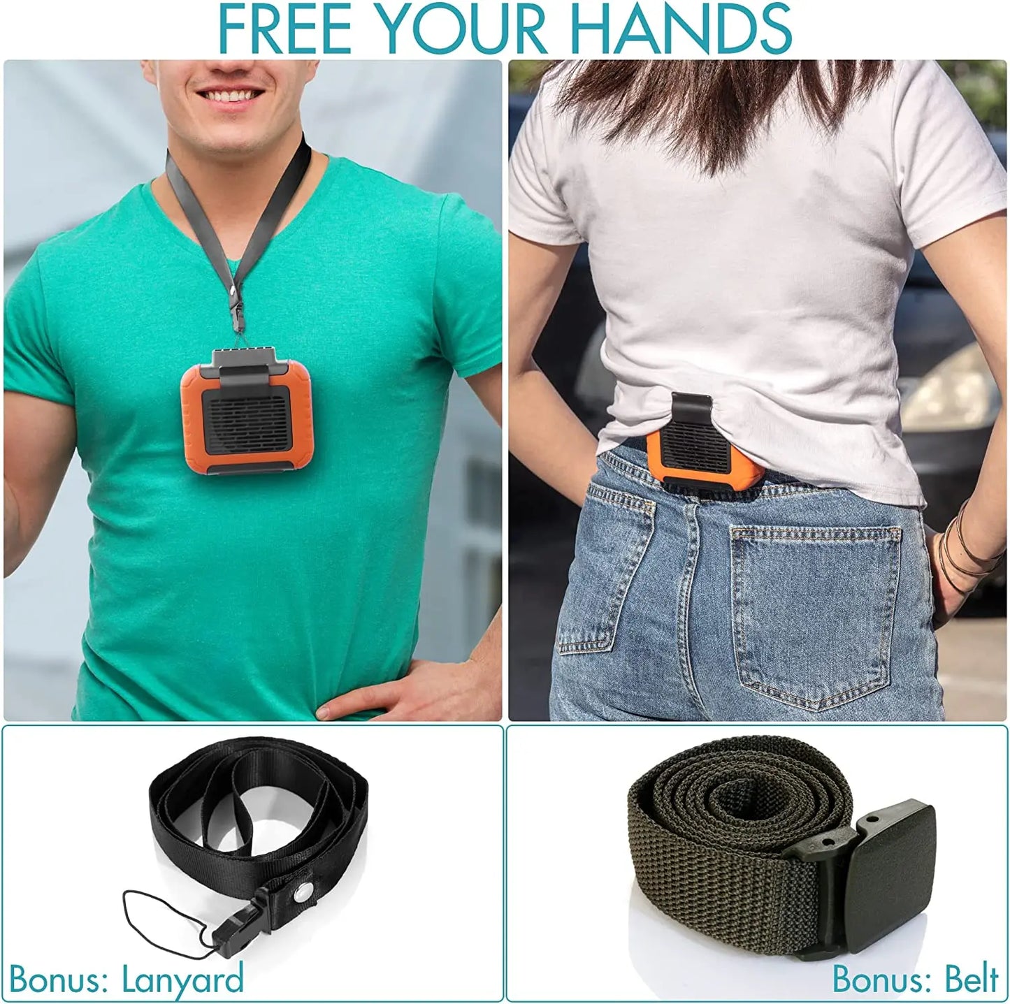 FanGo™ - Portable Waist Clip Fan
