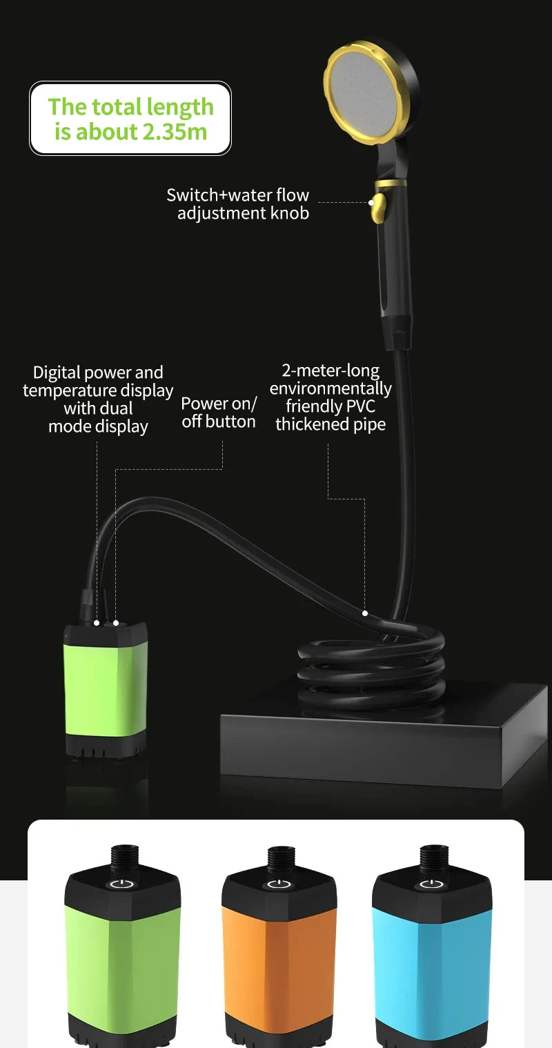 SmartSpray Camp™ Portable Shower
